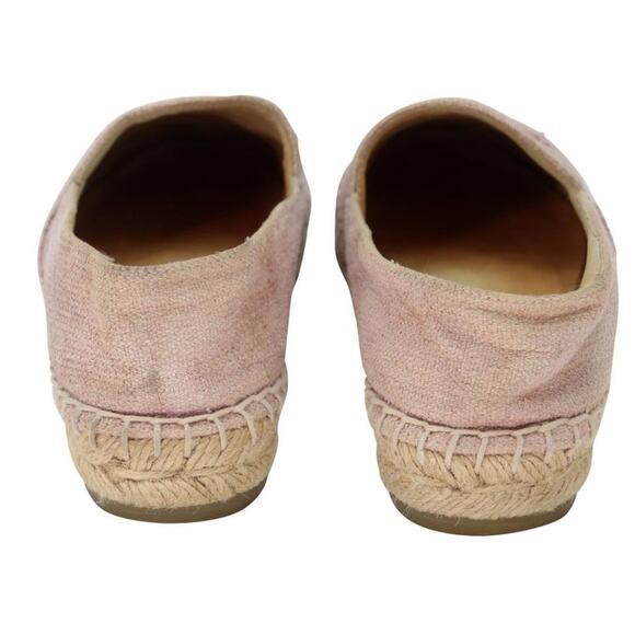 Chanel Espadrille 37 Leather Glitter Fabric Cc Cap Toe Flats CC-0220N-0040 - Picture 8 of 12